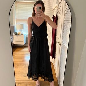 Madewell black dress with a little sparkle. Only worn once.